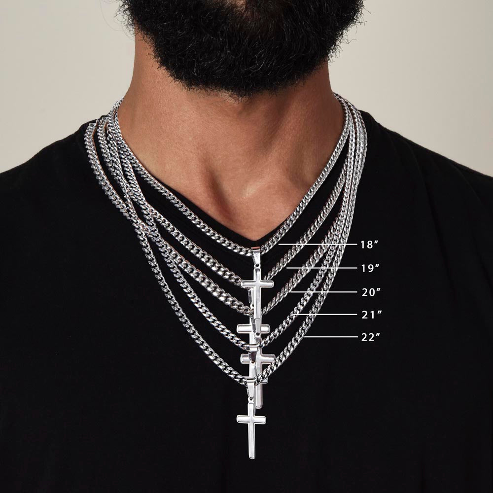 Cuban Chain & Cross - A Timeless Expression of Style and Devotion