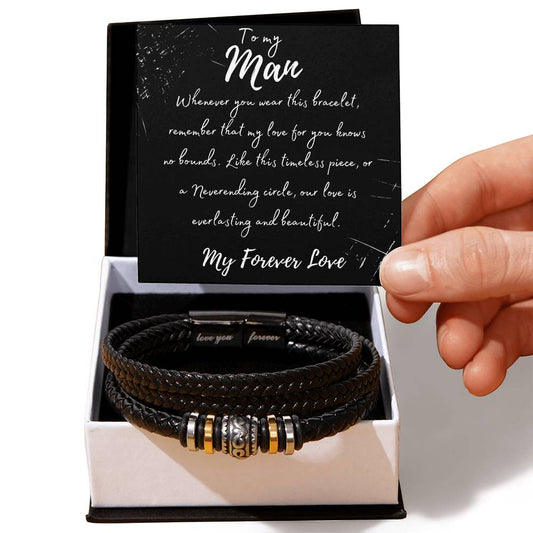 Love You Forever Bracelet (To my Man)