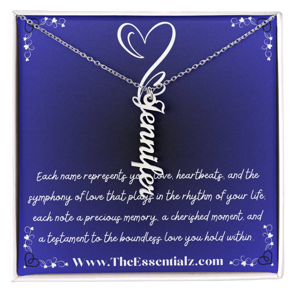 Multi Vertical Name Necklace (w/MC)