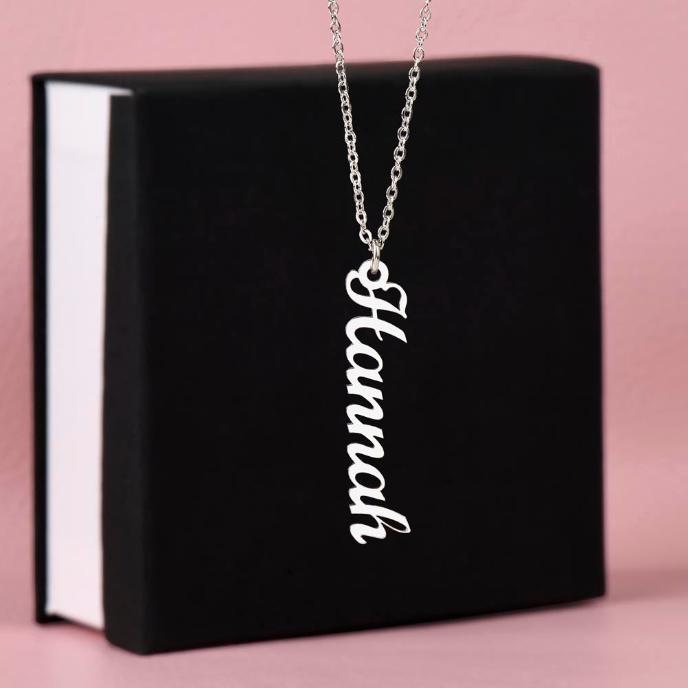 Multi Vertical Name Necklace (w/MC)