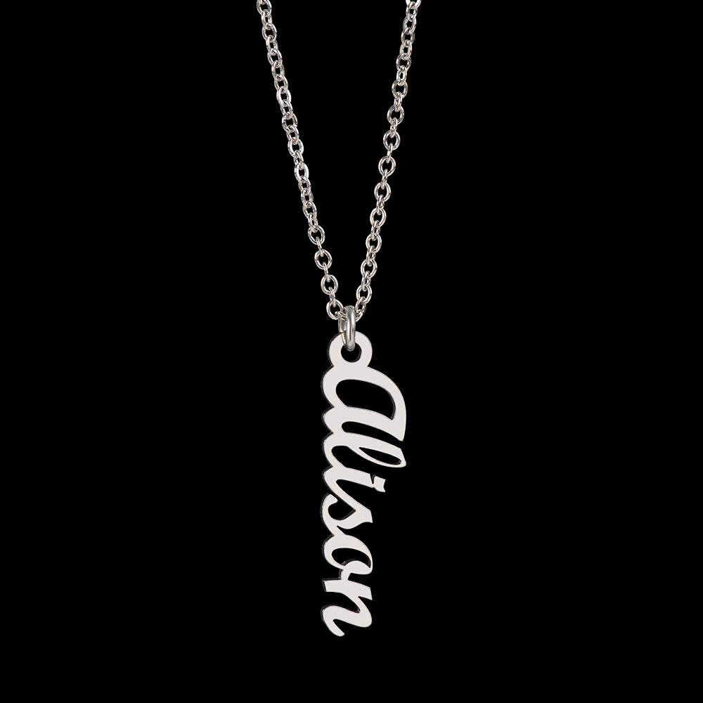 Multi Vertical Name Necklace (w/MC)