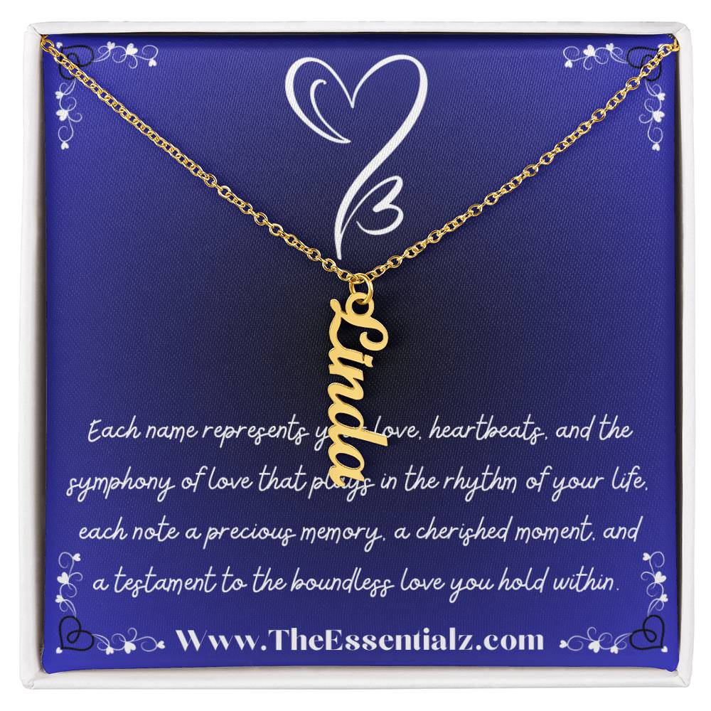 Multi Vertical Name Necklace (w/MC)