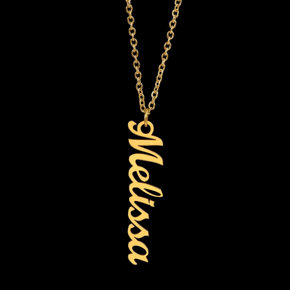 Multi Vertical Name Necklace (w/MC)