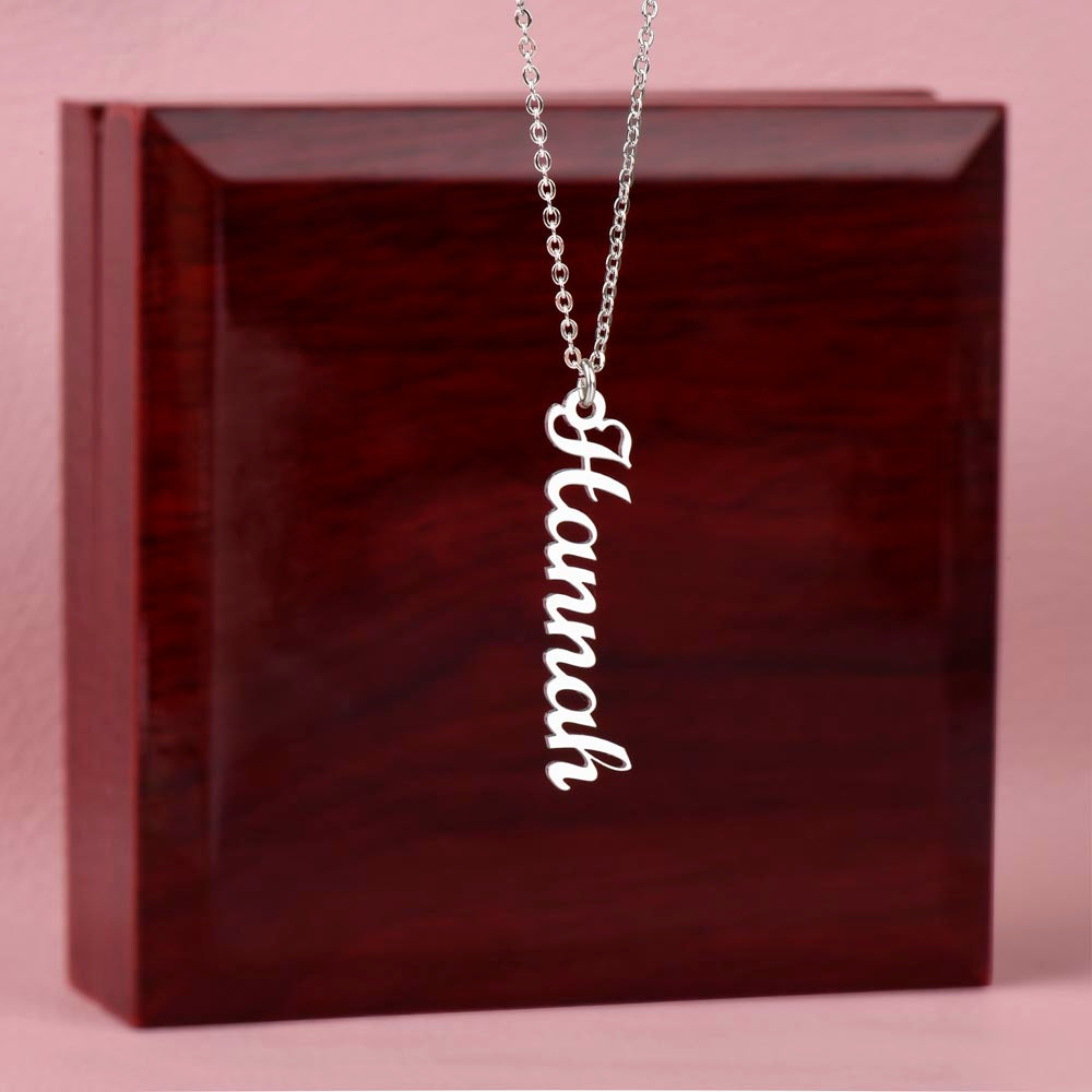 Multi Vertical Name Necklace (w/MC)