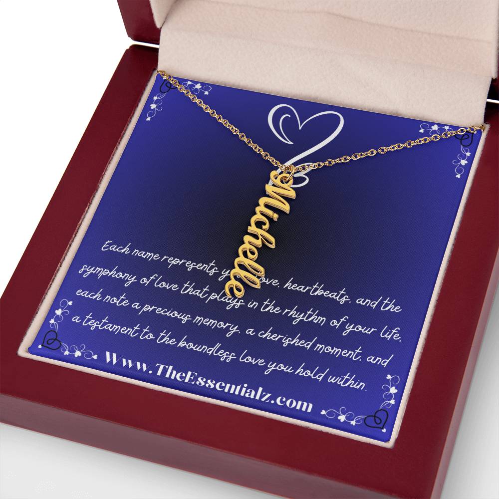 Multi Vertical Name Necklace (w/MC)