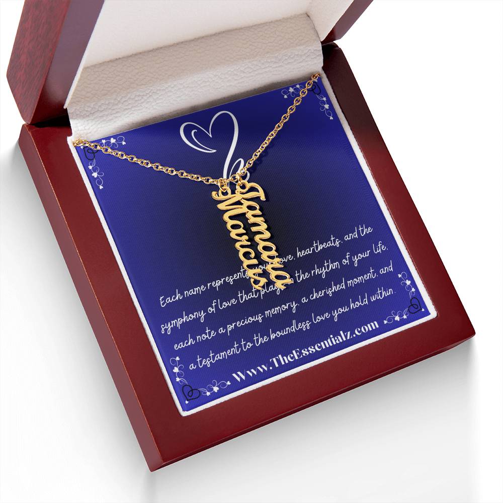 Multi Vertical Name Necklace (w/MC)