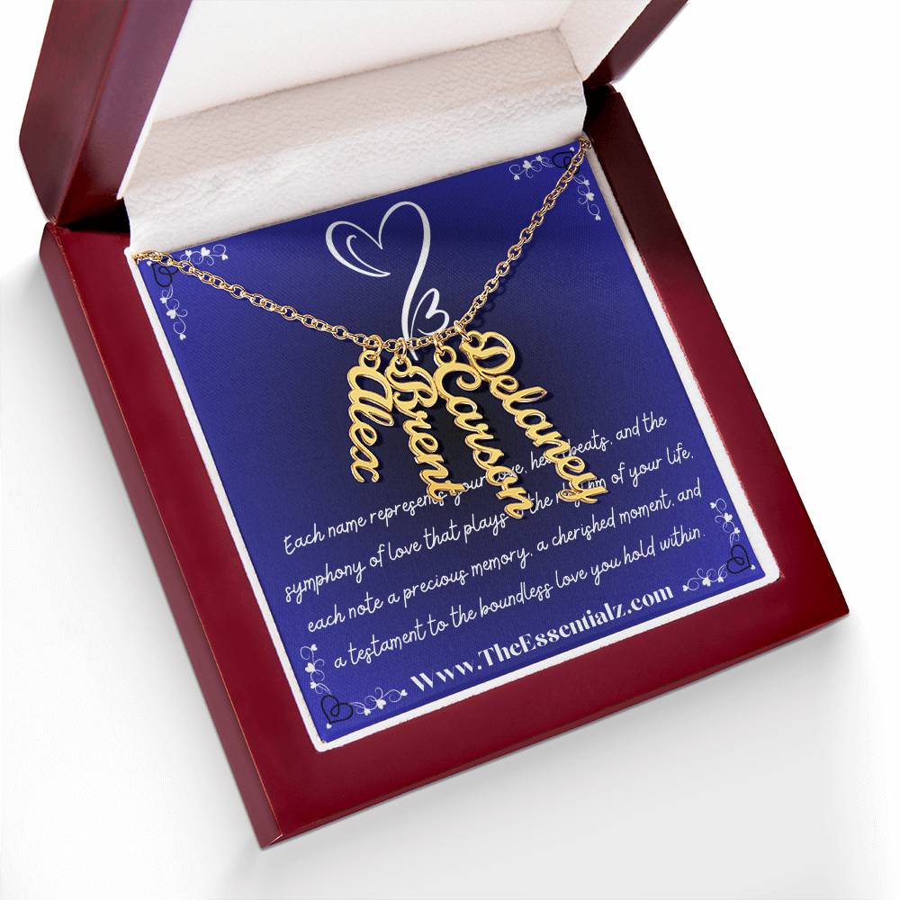 Multi Vertical Name Necklace (w/MC)